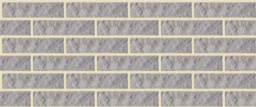 BrickStone Серый (рваный ложок, полнотелый)